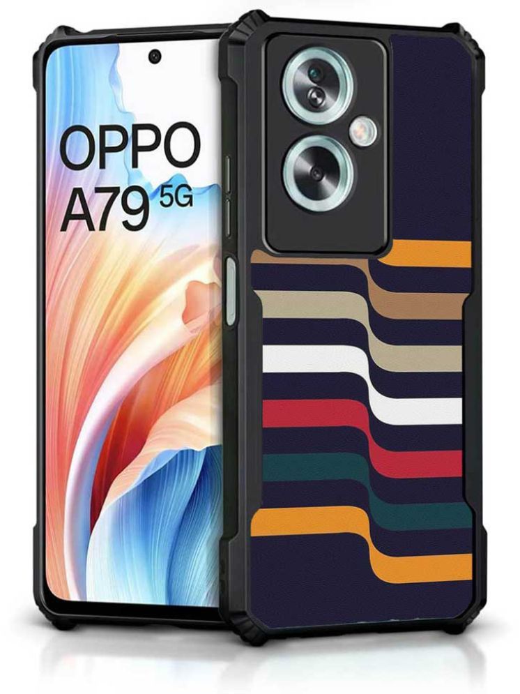     			COBERTA Multicolor Printed Back Cover Polycarbonate Compatible For Oppo A79 ( Pack of 1 )