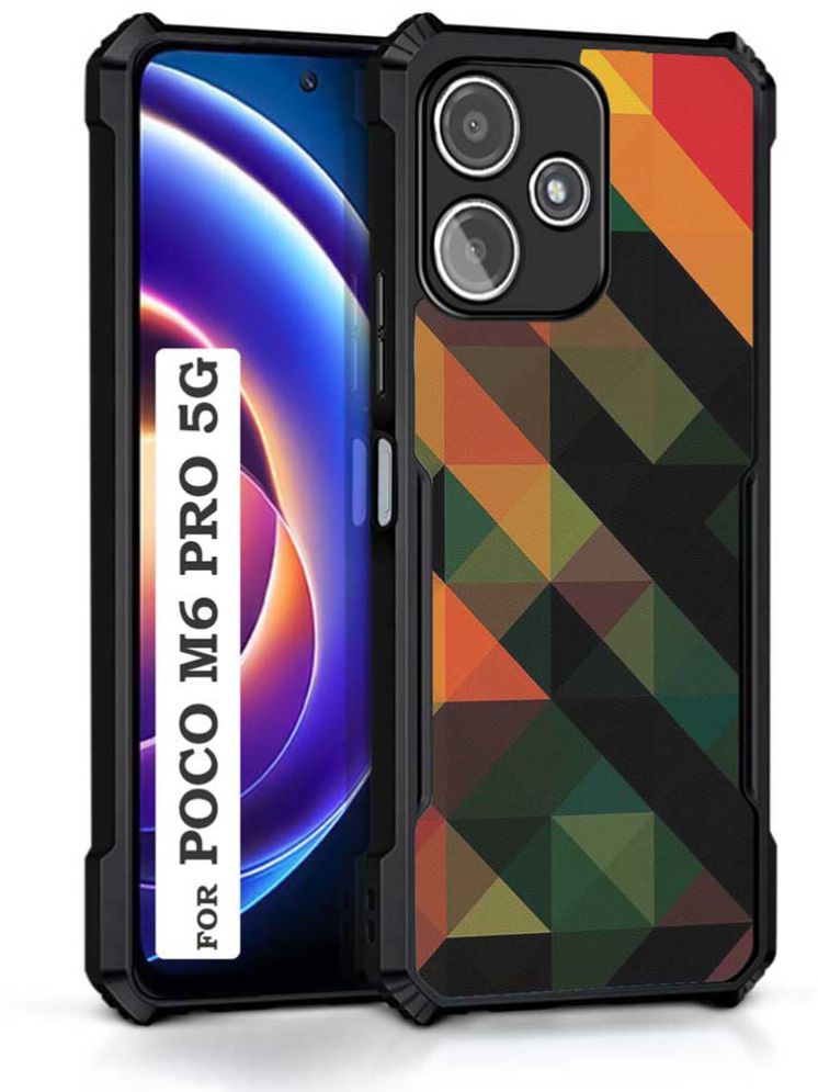     			COBERTA Multicolor Printed Back Cover Polycarbonate Compatible For Poco M6 Pro ( Pack of 1 )