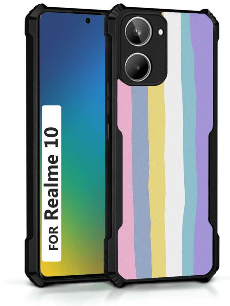     			COBERTA Multicolor Printed Back Cover Polycarbonate Compatible For Realme 10 ( Pack of 1 )