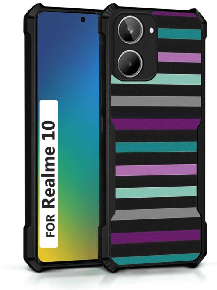     			COBERTA Multicolor Printed Back Cover Polycarbonate Compatible For Realme 10 ( Pack of 1 )