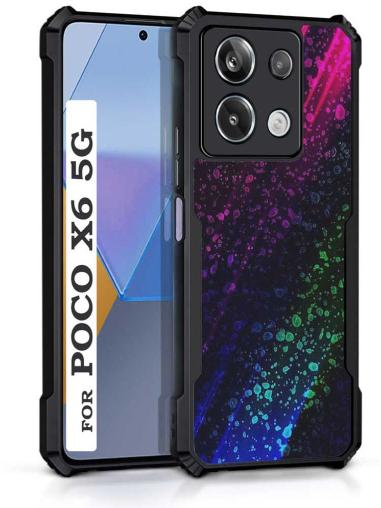     			COBERTA Multicolor Printed Back Cover Polycarbonate Compatible For Poco X6 5G ( Pack of 1 )