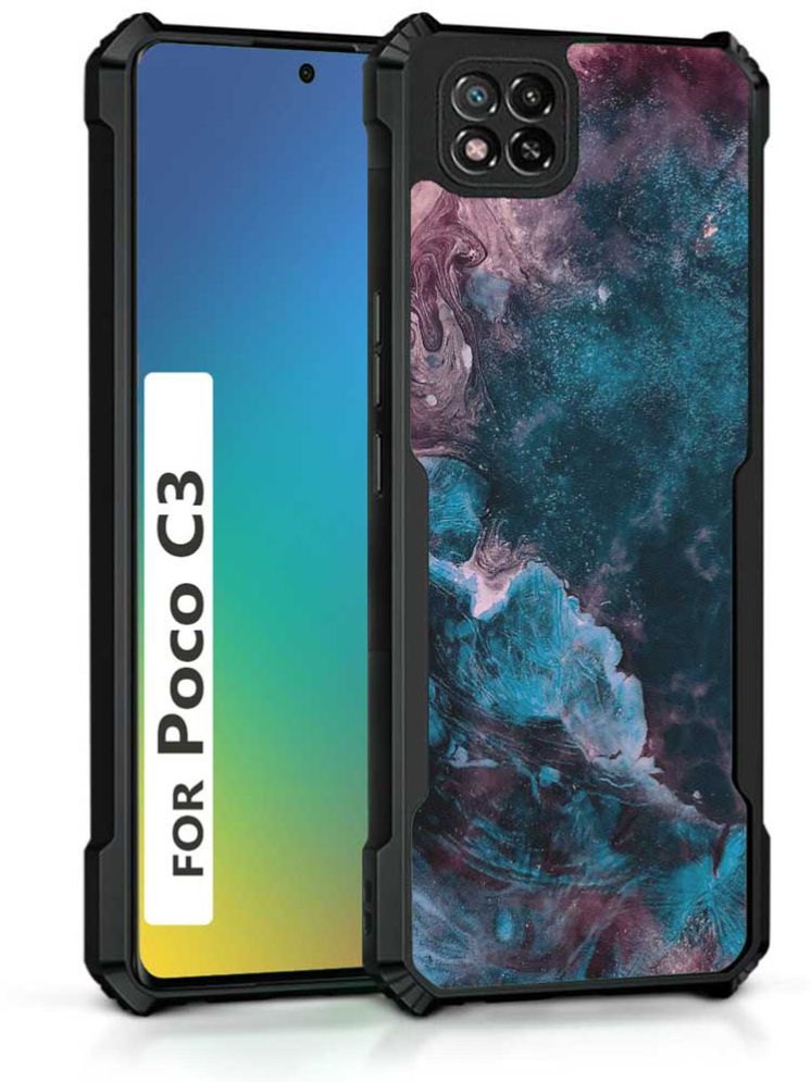     			COBERTA Multicolor Printed Back Cover Polycarbonate Compatible For POCO C3 ( Pack of 1 )