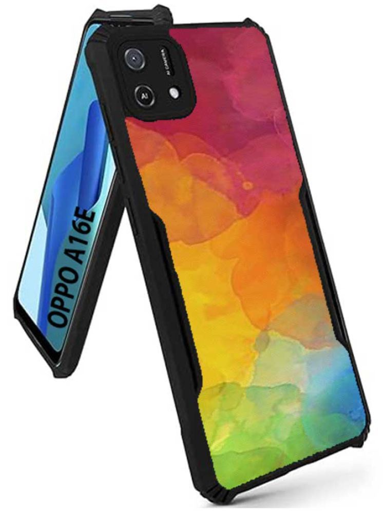     			COBERTA Multicolor Printed Back Cover Polycarbonate Compatible For OPPO A16K ( Pack of 1 )