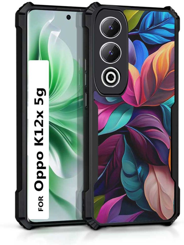     			COBERTA Multicolor Printed Back Cover Polycarbonate Compatible For Oppo K12X 5G ( Pack of 1 )