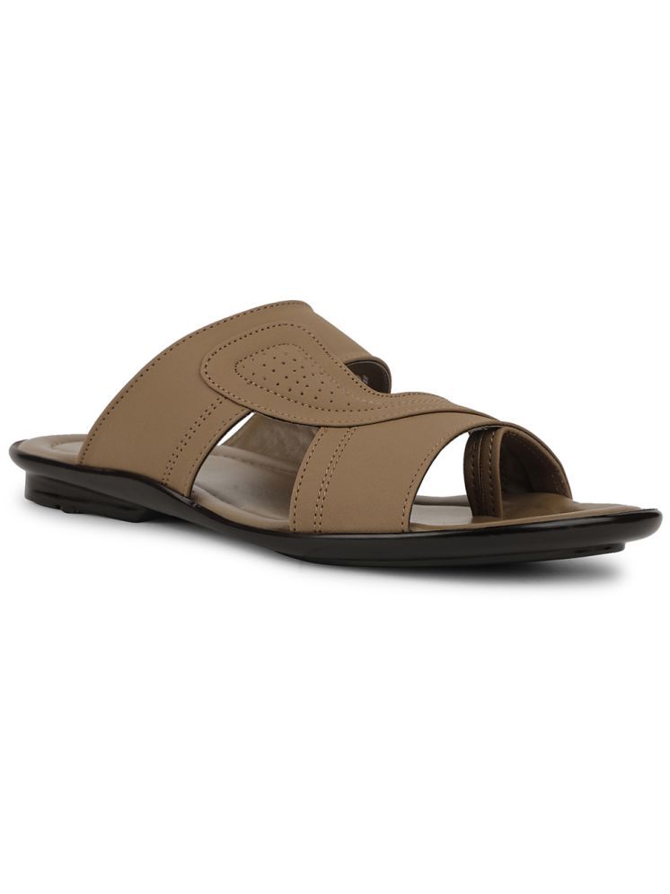     			Liberty Brown Men's Leather Slipper