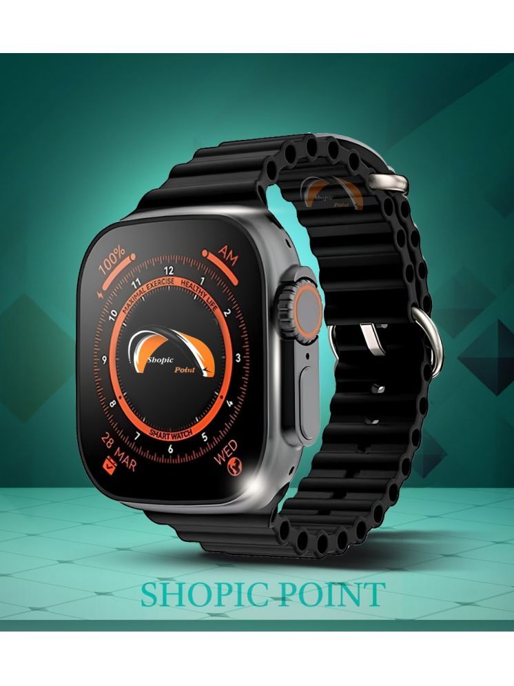     			Shopic Point T800 Ultra Series Smartwatch Black Smart Watch