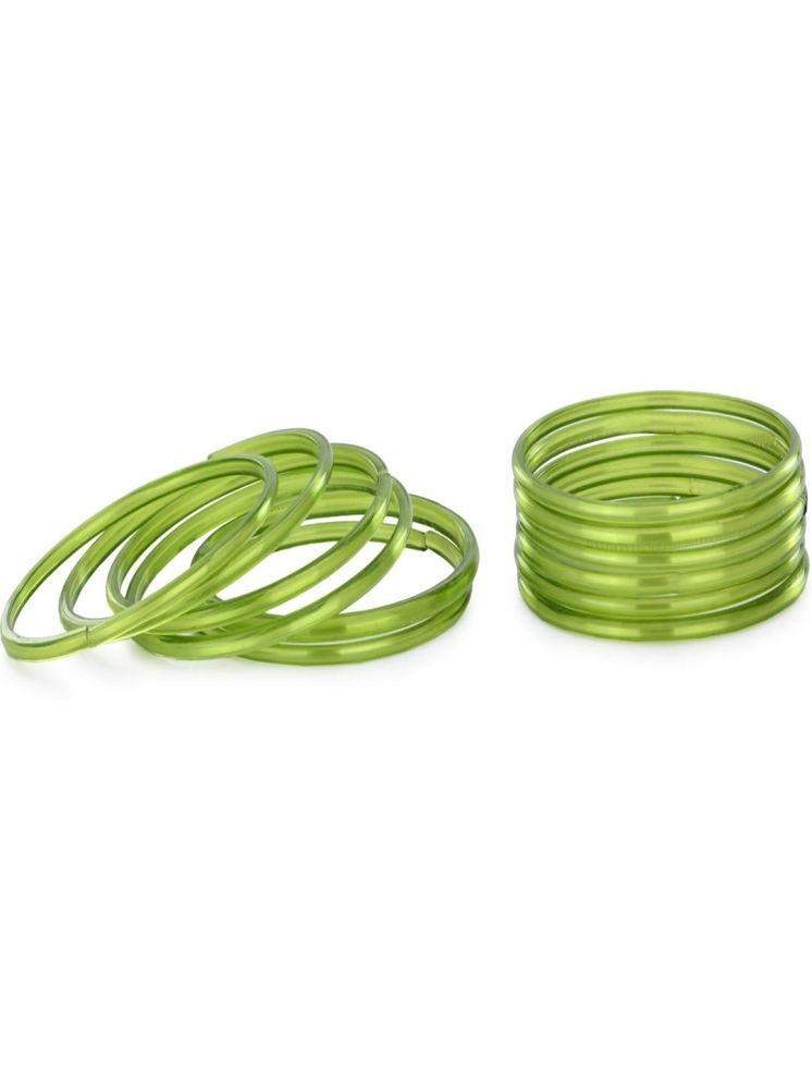     			Somil Green Bangle Set ( Pack of 12 )