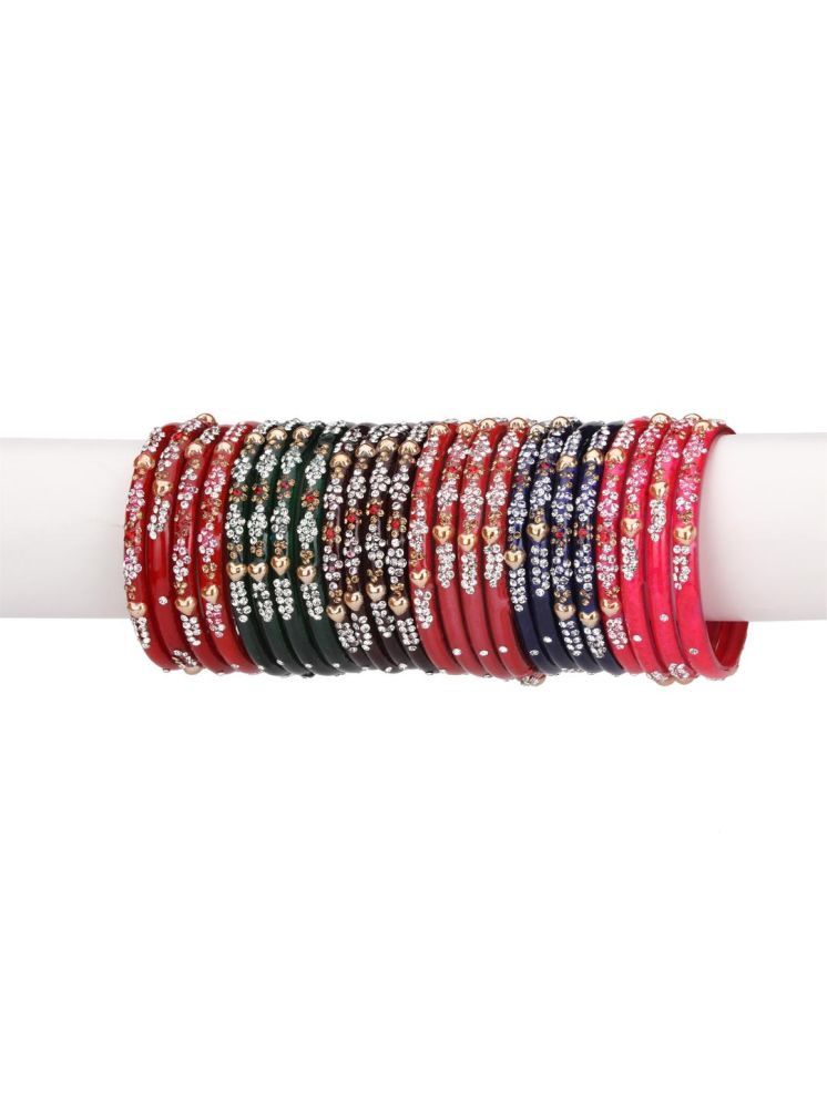     			Somil Multicolor Bangle Set ( Pack of 4 )