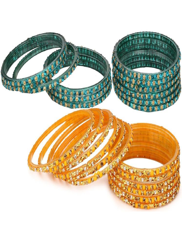     			Somil Multicolor Bangle Set ( Pack of 24 )