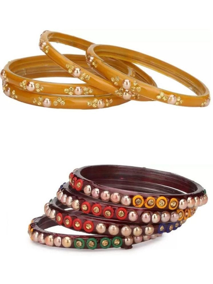     			Somil Multicolor Bangle Set ( Pack of 8 )