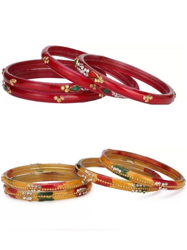     			Somil Multicolor Bangle Set ( Pack of 8 )