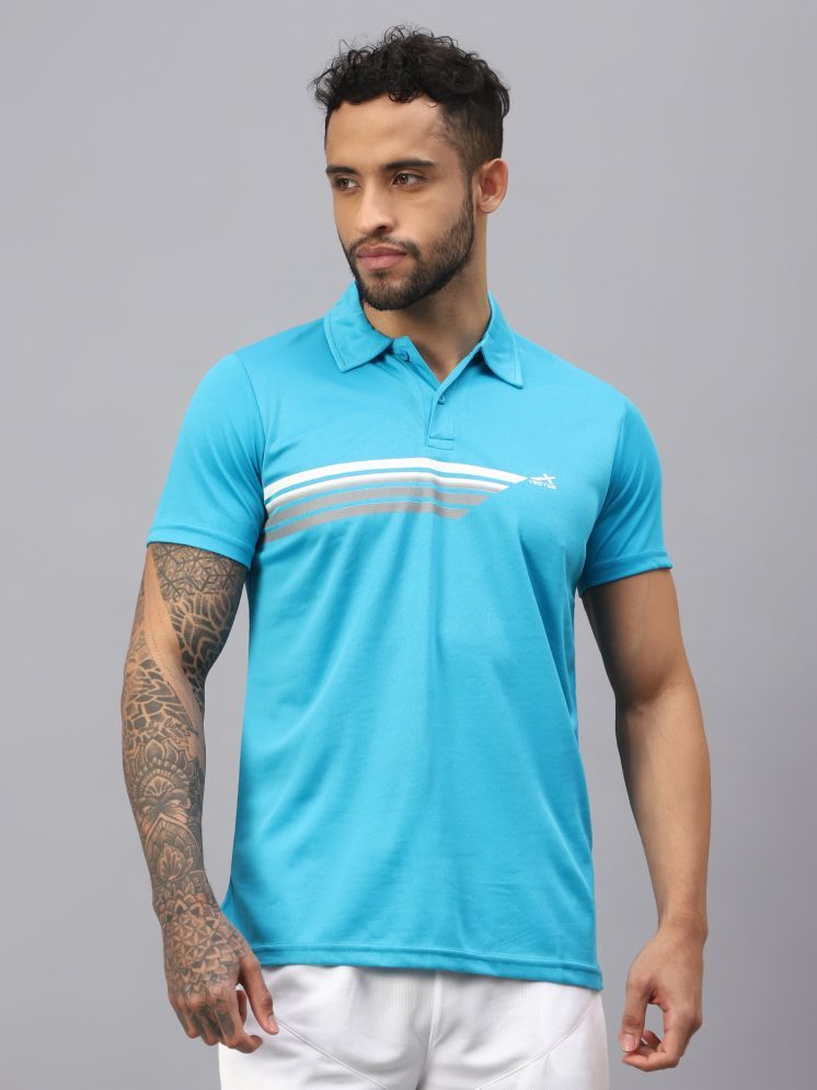     			Vector X Turquoise Polyester Regular Fit Men's Sports Polo T-Shirt ( Pack of 1 )