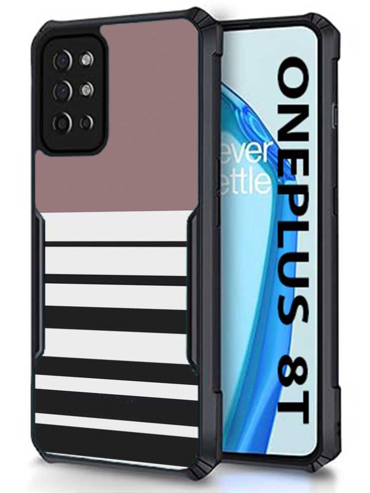     			COBERTA Multicolor Printed Back Cover Polycarbonate Compatible For OnePlus 8T ( Pack of 1 )