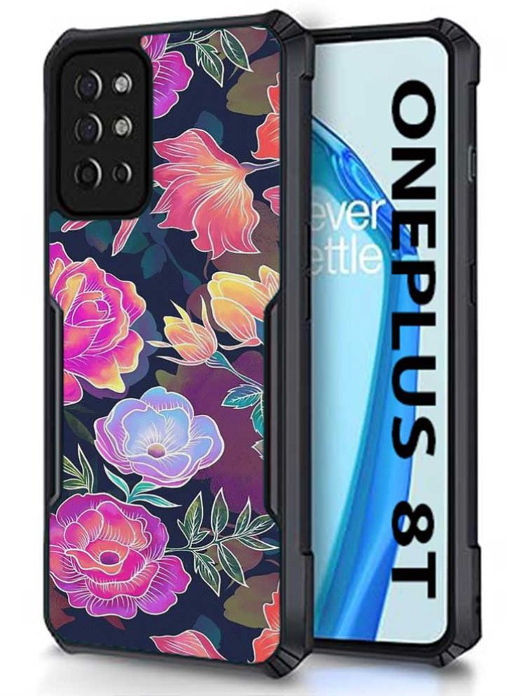     			COBERTA Multicolor Printed Back Cover Polycarbonate Compatible For OnePlus 8T ( Pack of 1 )