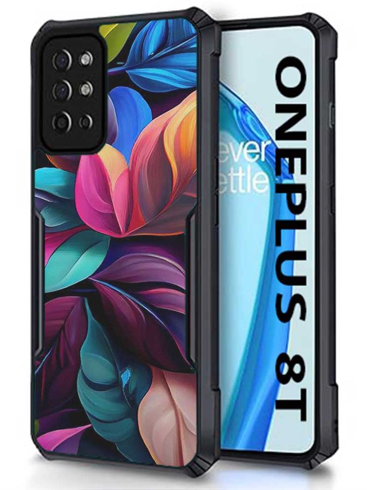     			COBERTA Multicolor Printed Back Cover Polycarbonate Compatible For OnePlus 8T ( Pack of 1 )