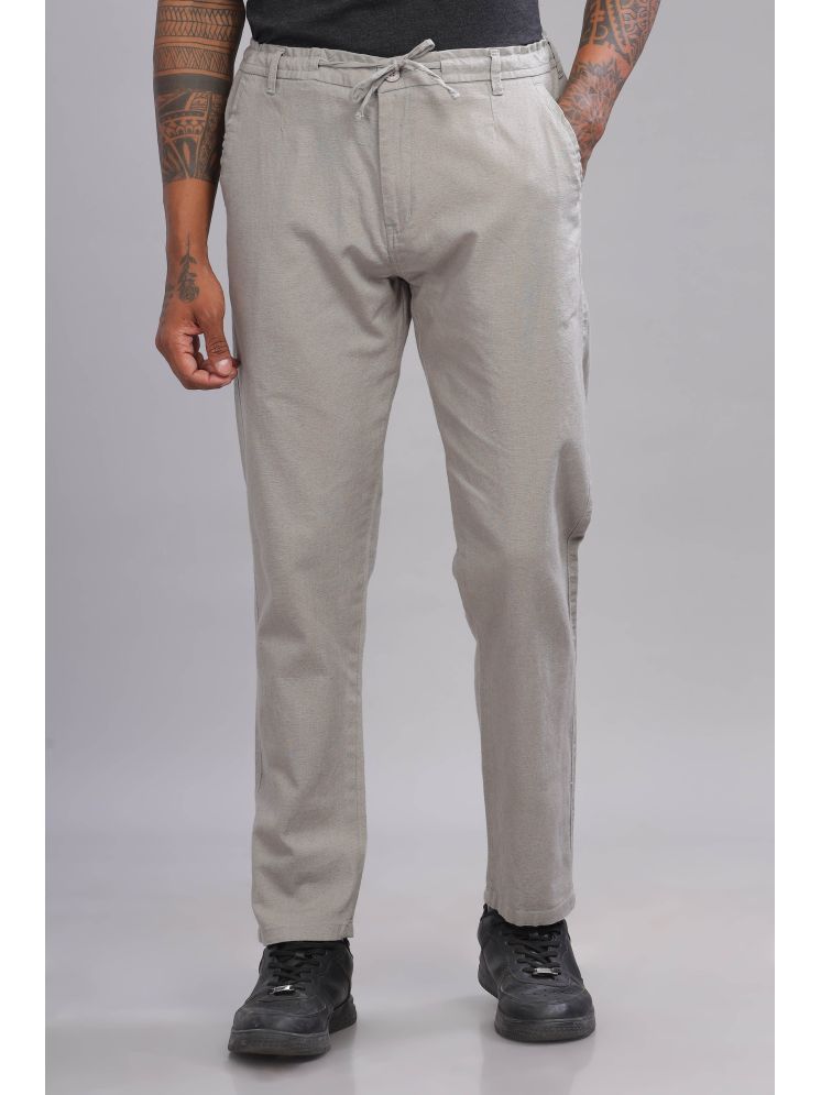     			COLOR HUNT Tapered Flat Men's Chinos - Grey ( Pack of 1 )