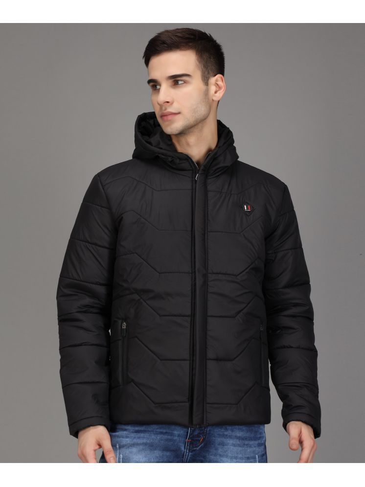     			Christy World Nylon Men's Quilted & Bomber Jacket - Black ( Pack of 1 )