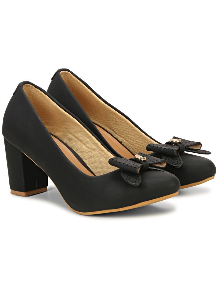     			Commander Shoes Black Women's Pumps Heels