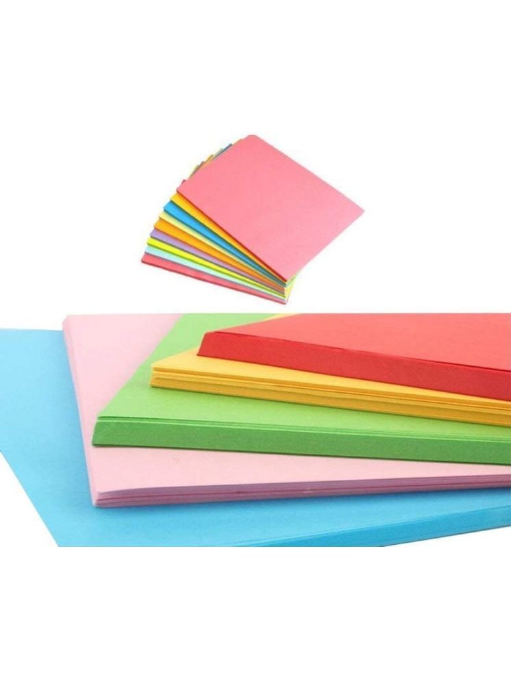     			ECLET A4 100 Coloured Sheets (10 Sheets each color)Copy Printing /Art and Craft Paper Double Sided Coloured Origami Folding DIY Craft Smooth Finish use in Home, School, Office Stationery Children's Day Gift, Birthday Gift, Party Favors,christmas decor etc