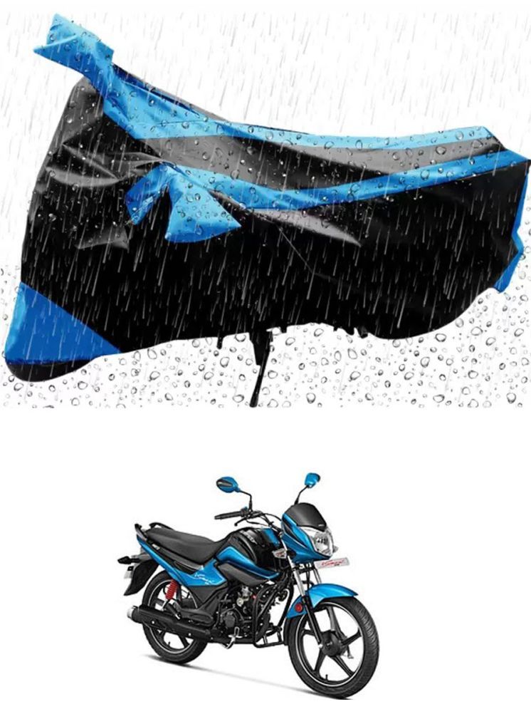     			JVG Bike Body Cover for Hero Splendor iSmart ( Pack of 1 ) , Blue