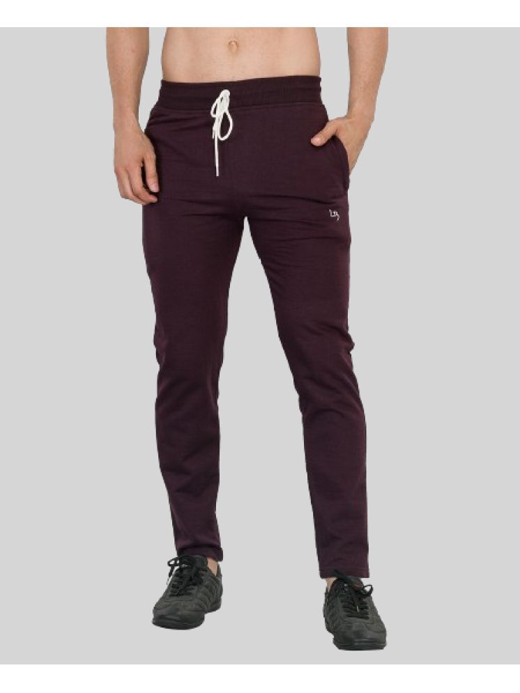     			LEEBONEE Wine Fleece Men's Trackpants ( Pack of 1 )