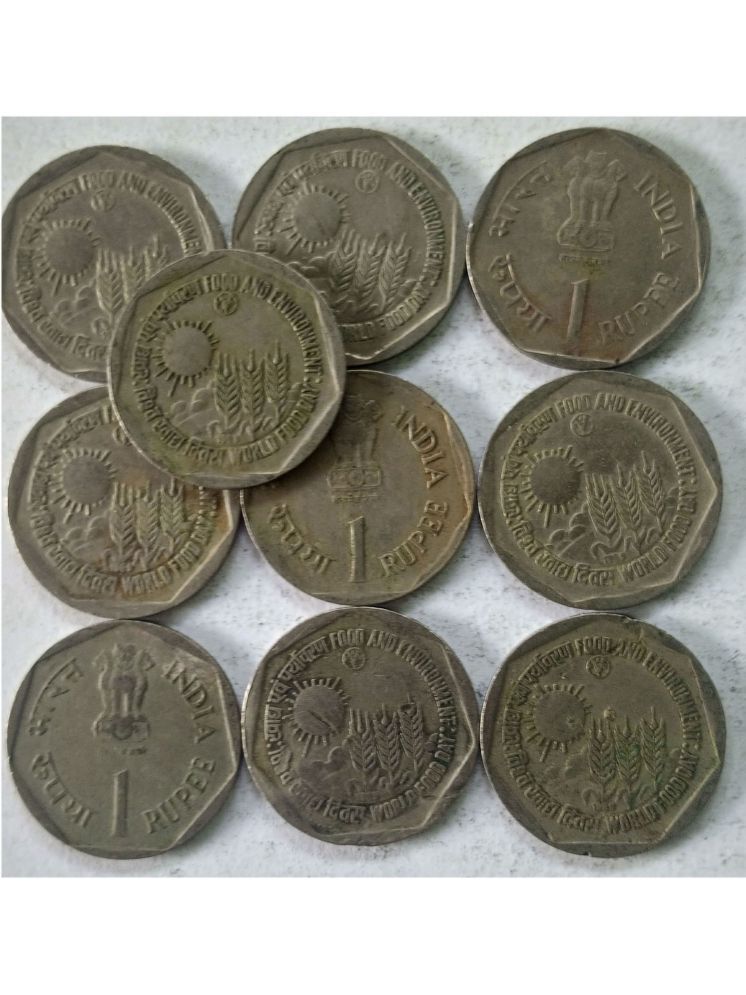     			1 RUPEE COMMEMORATIVE 1989 FOOD & ENVIRONMENT