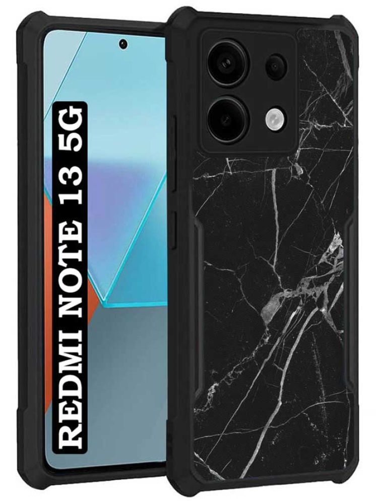     			COBERTA Black Printed Back Cover Polycarbonate Compatible For Redmi Note 13 5G ( Pack of 1 )