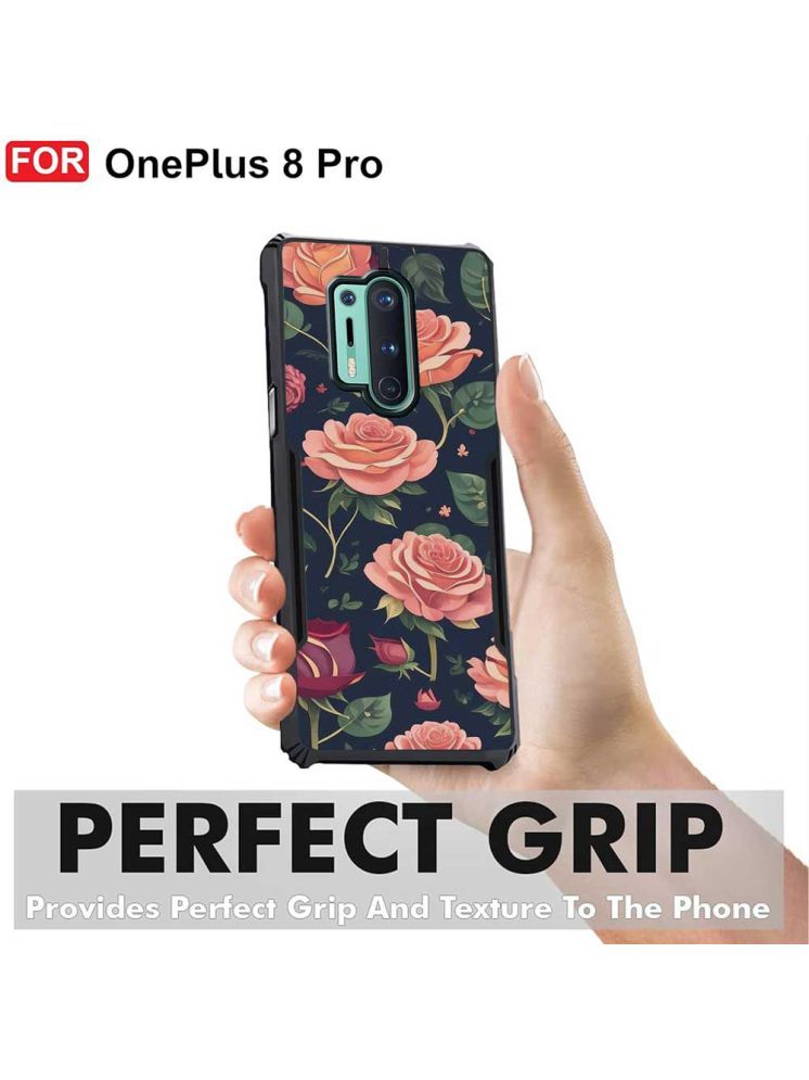     			COBERTA Multicolor Printed Back Cover Polycarbonate Compatible For OnePlus 8 Pro ( Pack of 1 )