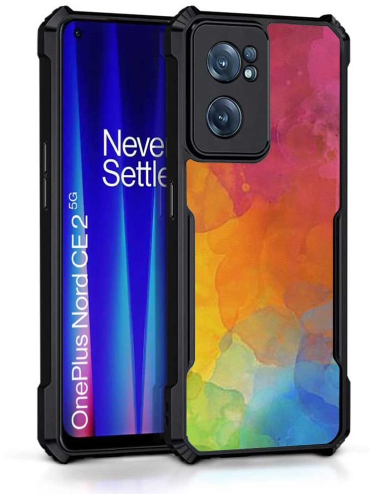     			COBERTA Multicolor Printed Back Cover Polycarbonate Compatible For Oneplus Nord Ce 2 5G ( Pack of 1 )