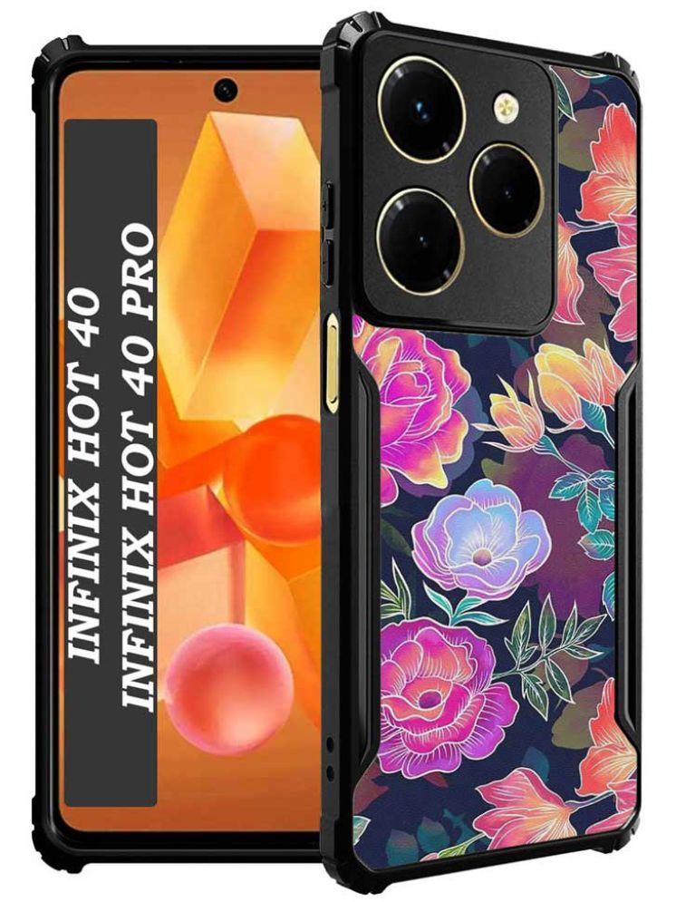     			COBERTA Multicolor Printed Back Cover Polycarbonate Compatible For Inifinix Hot 40 ( Pack of 1 )