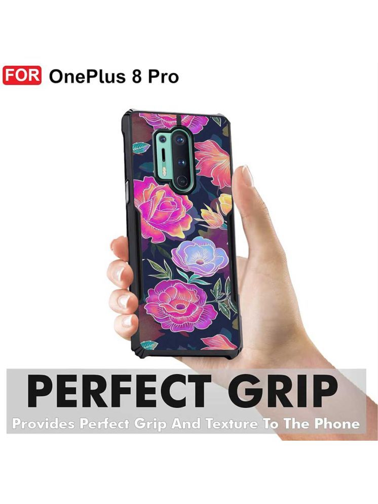     			COBERTA Multicolor Printed Back Cover Polycarbonate Compatible For OnePlus 8 Pro ( Pack of 1 )