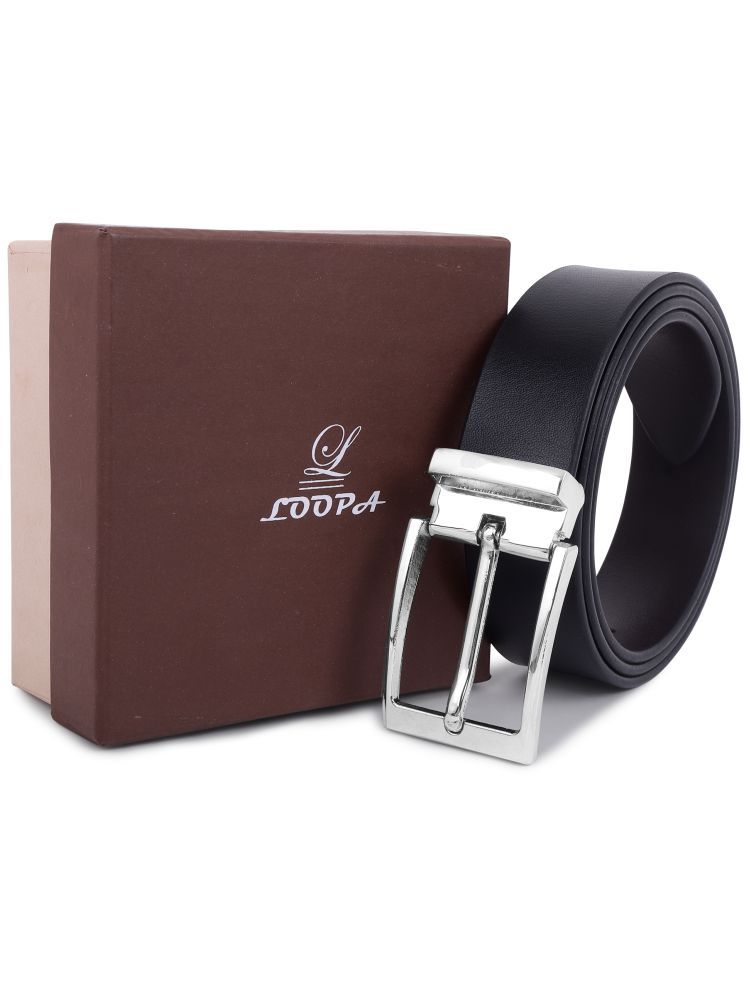     			Loopa - Black 100% Leather Men's Formal Belt ( Pack of 1 )