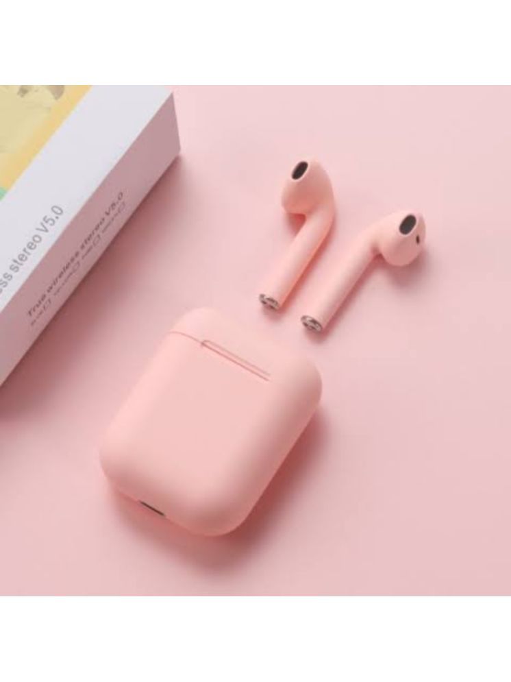     			Neo I12 INPODS Bluetooth True Wireless (TWS) On Ear 2 Hours Playback Magnetic earpeice IPX4(Splash & Sweat Proof) Pink