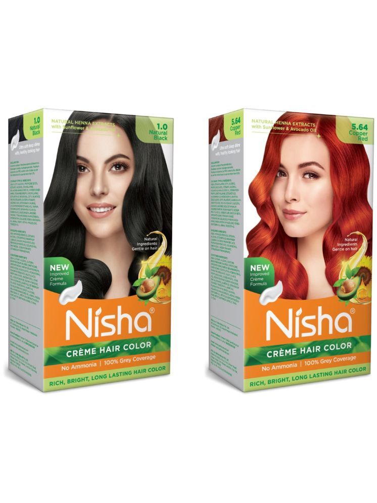     			Nisha Ammonia Free Permanent Hair Color 240 g Black