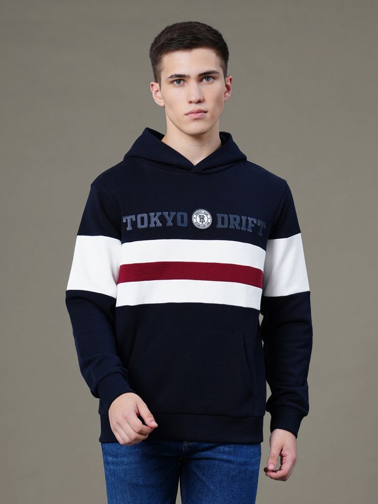     			Red Tape Cotton Blend Hooded Men's Sweatshirt - Navy ( Pack of 1 )