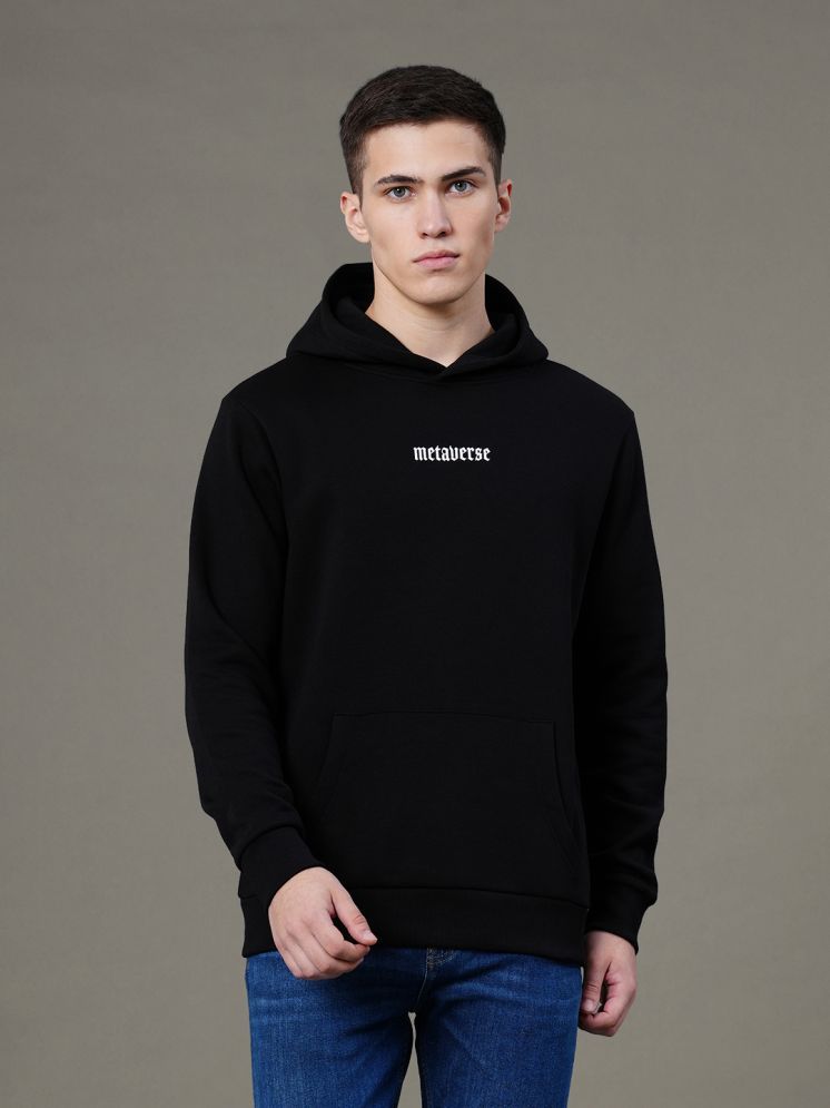     			Red Tape Cotton Blend Hooded Men's Sweatshirt - Black ( Pack of 1 )