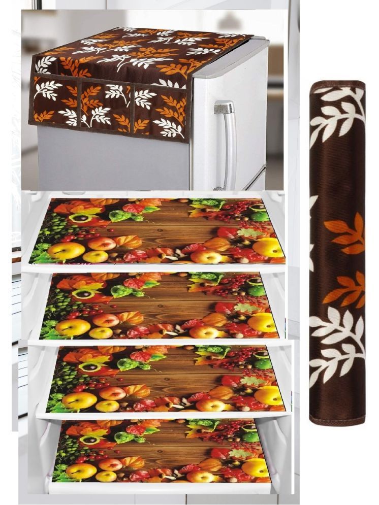     			Revexo PVC Solid Fridge Covers ( 40 32 ) Pack of 6 - Multicolor