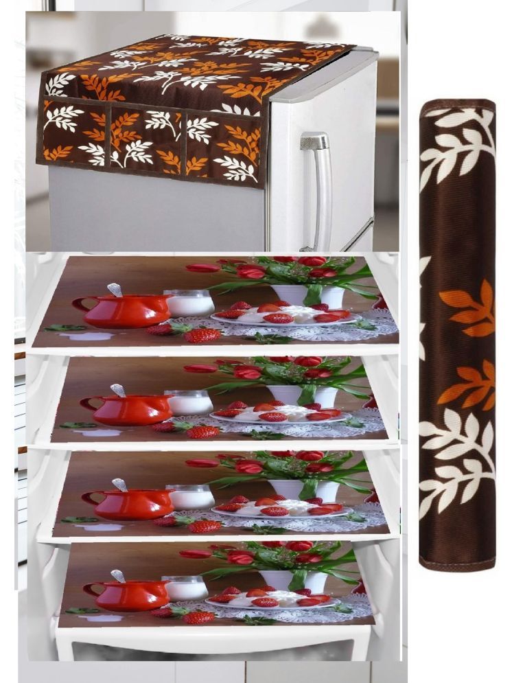     			Revexo PVC Solid Fridge Covers ( 40 32 ) Pack of 6 - Multicolor