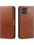 forego Brown Flip Cover Artificial Leather Compatible For Poco M6 5G ( Pack of 1 )