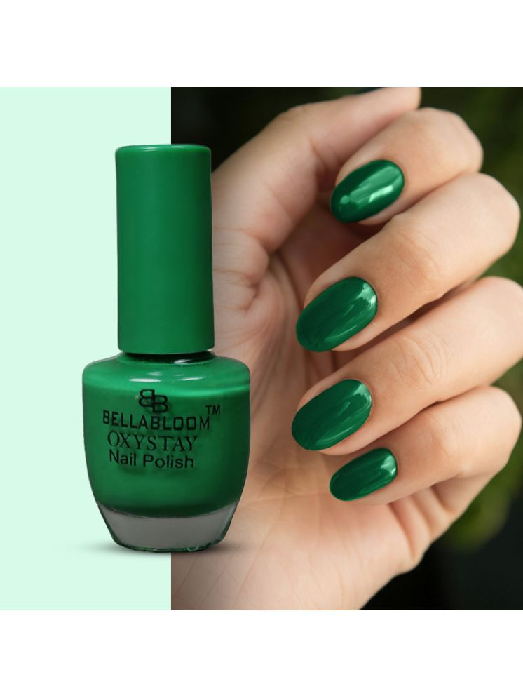     			BELLABLOOM Green Glossy Nail Polish 10 ( Pack of 1 )