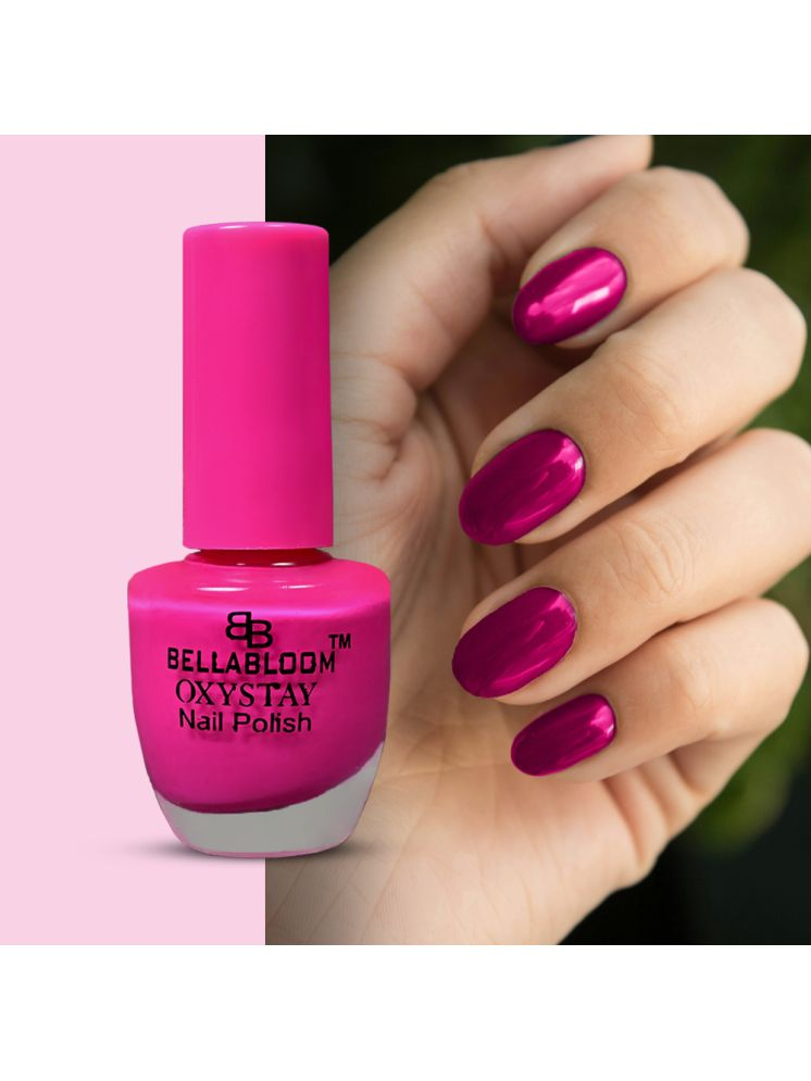     			BELLABLOOM Fluorescent Pink Nail Polish, Glossy Finish, Long Lasting, 10ml ( Pack of 1 )