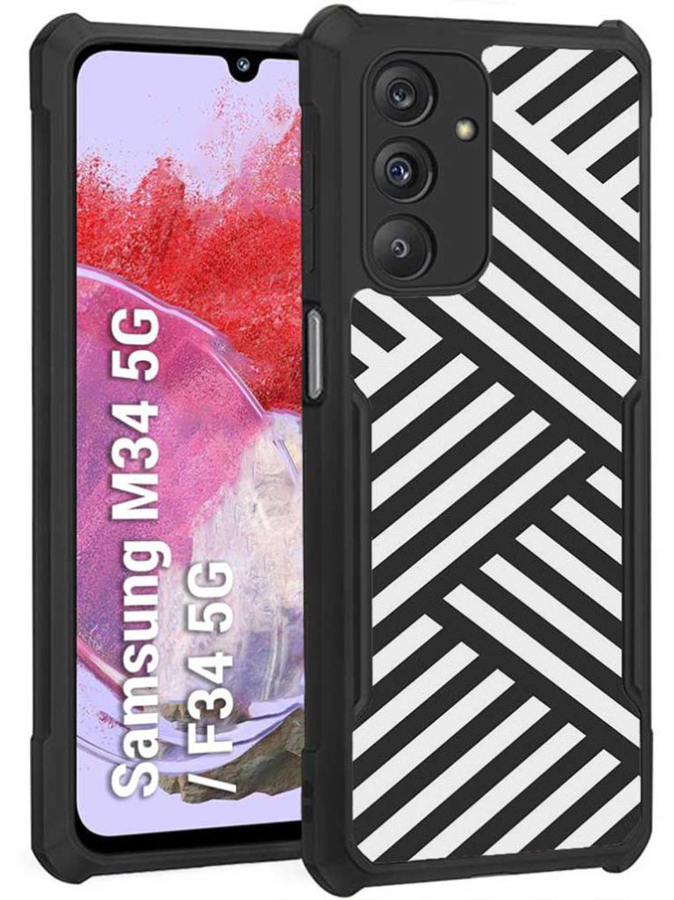     			COBERTA Multicolor Printed Back Cover Polycarbonate Compatible For Samsung Galaxy M34 5G ( Pack of 1 )