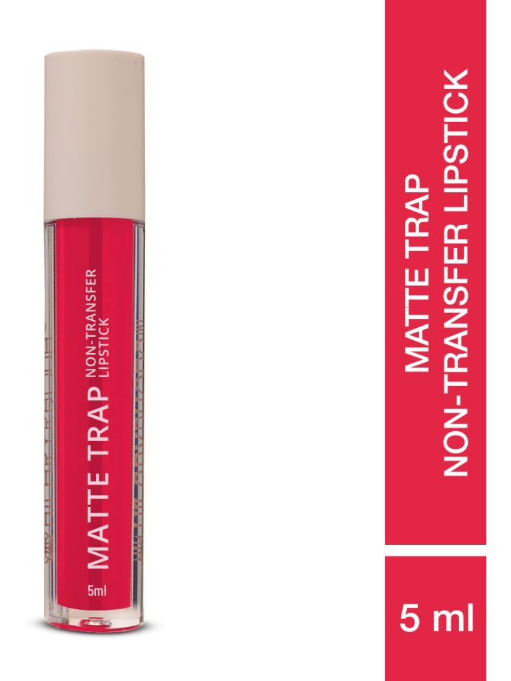     			Hilary Rhoda Matte Trap Liquid Lipstick ,Non-Transfer & Waterproof Lipstick -5ml (Rose Red)