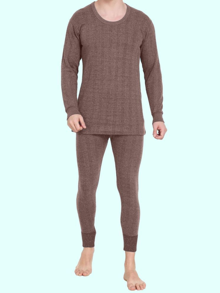     			Paryag Woollen Men's Thermal Sets ( Brown )