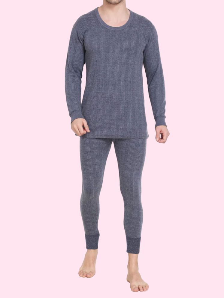     			Paryag Pack of 1 Woollen Men's Thermal Sets ( Blue )