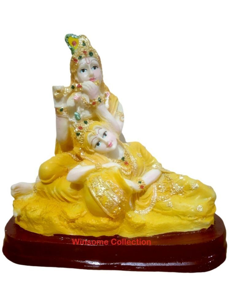     			WINSOME COLLECTION Polyresin Radha Krishna Idol ( 17 cm )