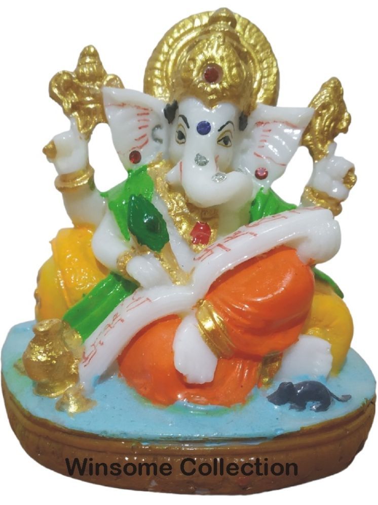     			WINSOME COLLECTION Resin Lord Ganesha Idol ( 9 cm )