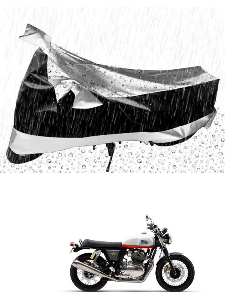     			JVG Bike Body Cover for Royal Enfield All Bike Models ( Pack of 1 ) , Silver