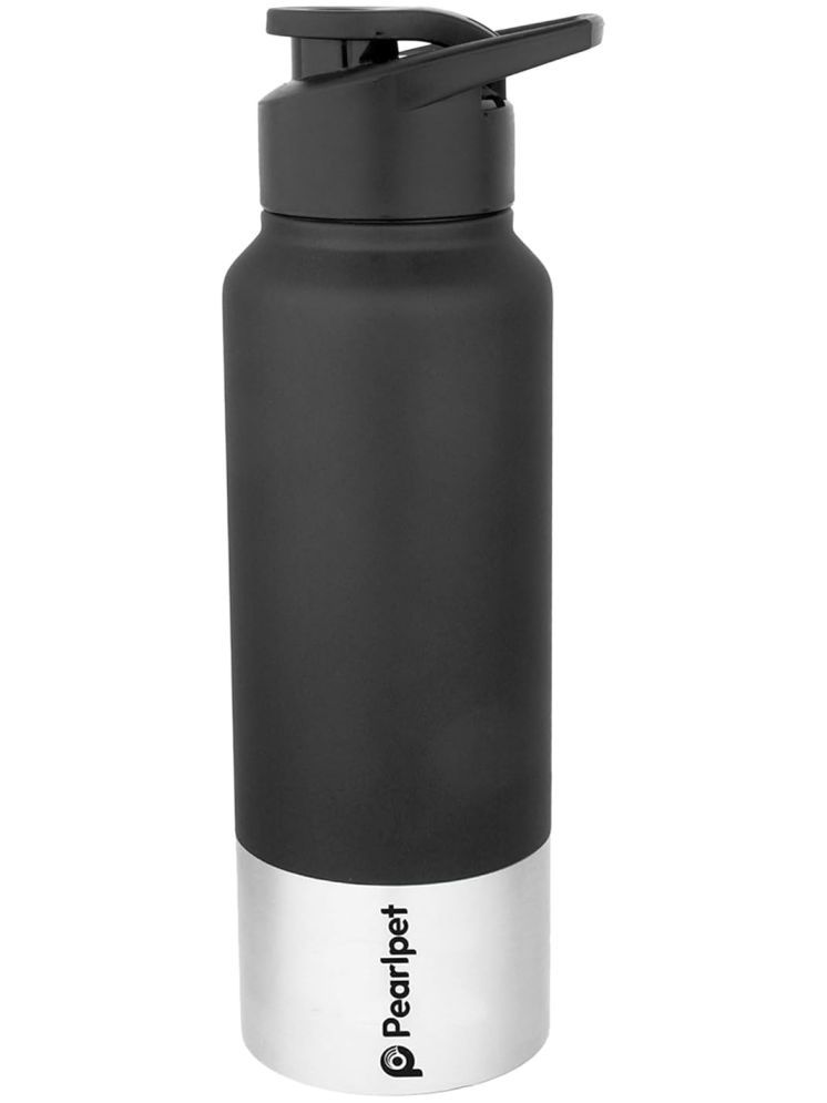     			PearlPet Sportskool-750ml Black Stainless Steel Sipper Water Bottle 750 mL ( Set of 1 )