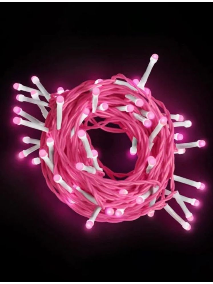     			SPARKWORLD Pink 10 Mtr String Light ( Pack of 6 )